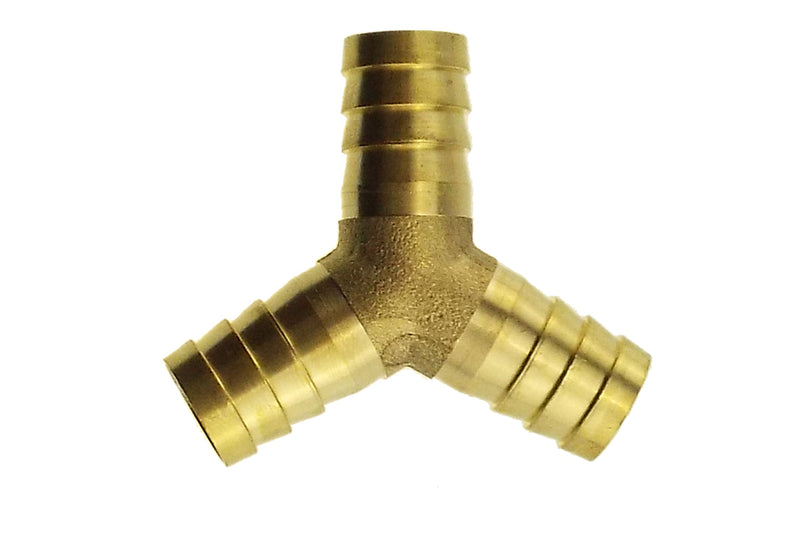 Brass Tee Y Connector 12.5mm - Hardware > Plumbing > Plumbing Fittings & Supports > Pipe Connectors Tech Hose & Fittings