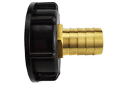IBC 2” S60X6 Cap with 19mm Brass Barb - Home & Garden > Lawn & Garden