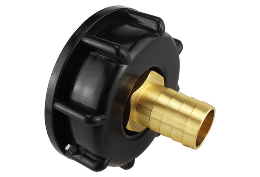 IBC 2” S60X6 Cap with 13mm Brass Barb - Home & Garden > Lawn & Garden