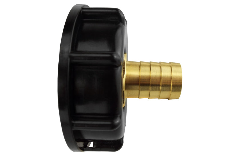 IBC 2” S60X6 Cap with 13mm Brass Barb - Home & Garden > Lawn & Garden