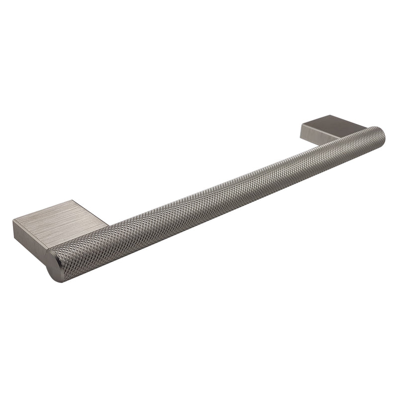 Broxburn Knurled Bar Handle Door, Drawer & Cupboard 192mm Stainless Steel Effect Cabinet Door Handles - Hardware > Hardware Accessories > Cabinet Hardware > Cabinet Knobs & Handles Cabinet Knobs & Handles