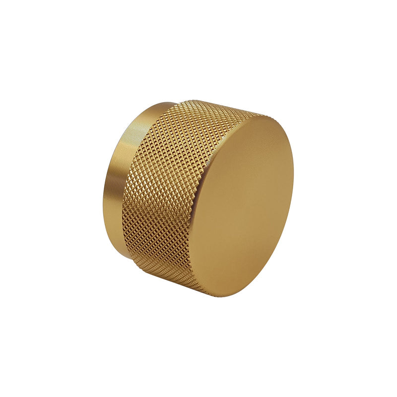 Broxburn Knurled Knob Handle Brushed Brass Door, Drawer & Cupboard - Hardware > Hardware Accessories > Cabinet Hardware > Cabinet Knobs & Handles Cabinet Knobs & Handles