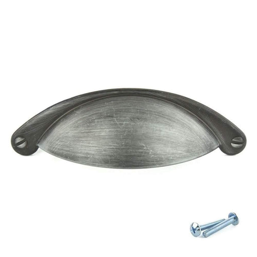 Brushed Iron Drawer Cup Pull Handle M4TEC Forfar Z3 - Hardware > Hardware Accessories > Cabinet Hardware > Cabinet Knobs & Handles Cabinet Knobs & Handles