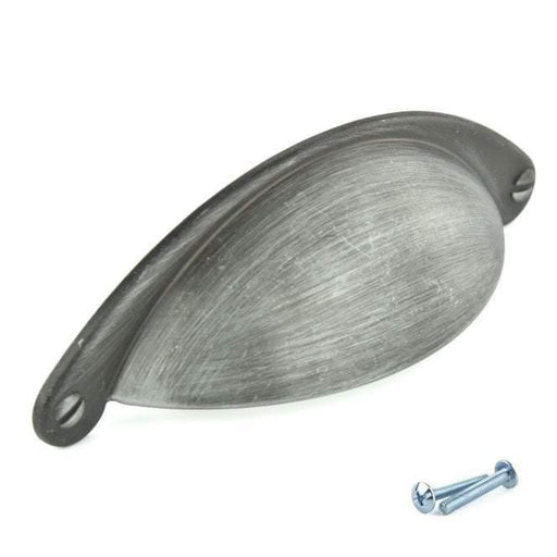 Brushed Iron Drawer Cup Pull Handle M4TEC Forfar Z3 - Hardware > Hardware Accessories > Cabinet Hardware > Cabinet Knobs & Handles Cabinet Knobs & Handles