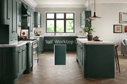 Buckingham Wood Grain Shaker Fir Green- Replacement Kitchen Doors SAMPLE PRODUCTS -