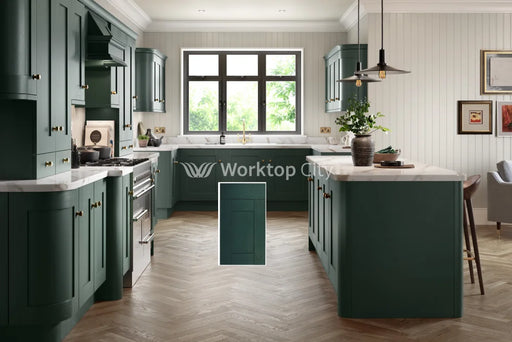 Buckingham Wood Grain Shaker Fir Green- Replacement Kitchen Doors SAMPLE PRODUCTS -