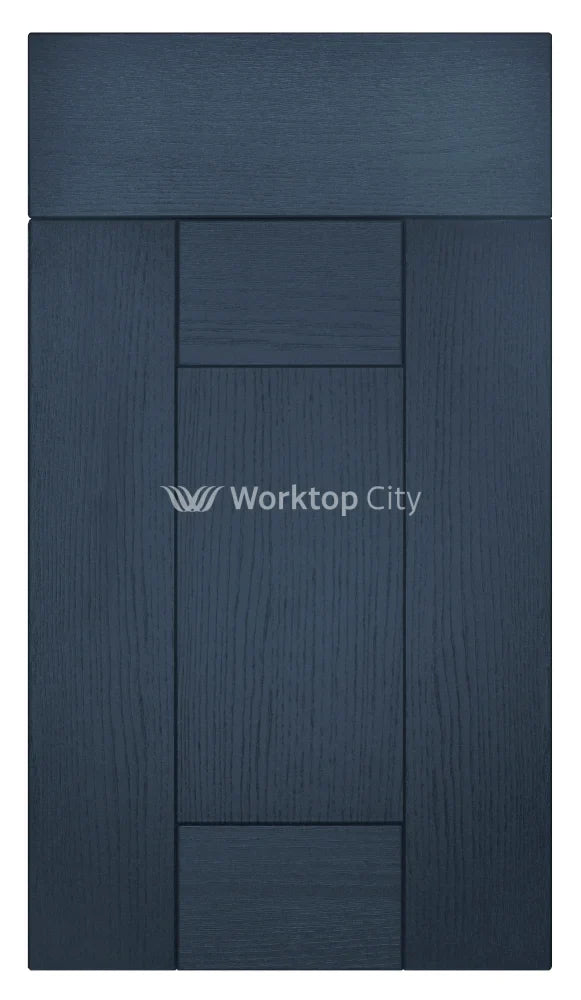 Buckingham Wood Grain Shaker Navy Blue- Replacement Kitchen Doors SAMPLE PRODUCTS -