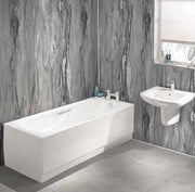 Volterra Smooth Showerwall Laminate Sheets, 2440x1220mm (0.7mm Formica) - Splashback - Hardware > Plumbing > Plumbing Fixtures > Bathroom Suites Kitchen Worktop