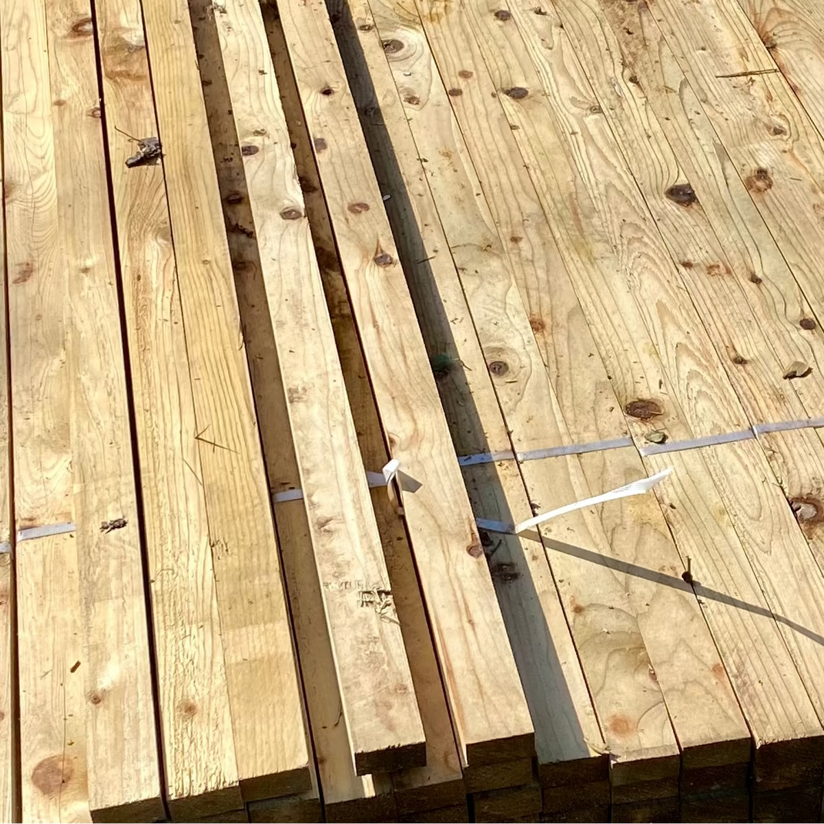 BULK BUY - Pack Of 50 x Treated Timber Batten 50 x 25 x 3600mm (2x1 ti ...
