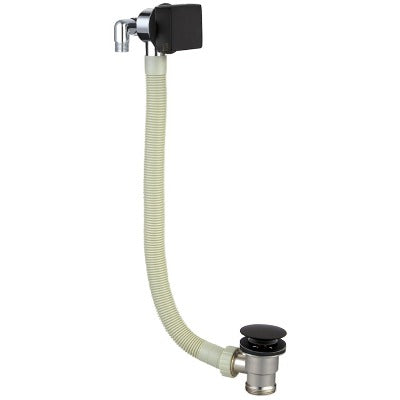 Bathroom faucet with hose on a white background
