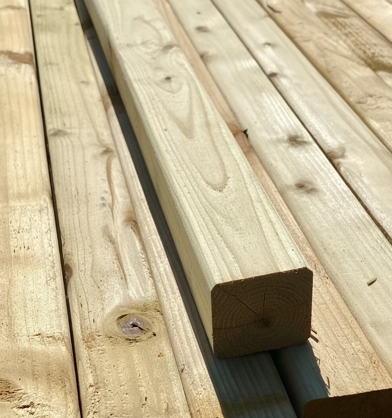 Timber 2x3 BULK BUY - Pack Of 25 x C24 Treated Timber 50x47mm (2x2) 3.6m Structur ...