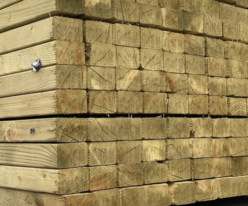 C24 Structural Grade Treated Timber 75 x 47 x 4800mm - 3X2 - £9.50 Per Length Inc Vat - Hardware > Building Materials > Lumber & Sheet Stock C24 Structural Grade Treated Timber