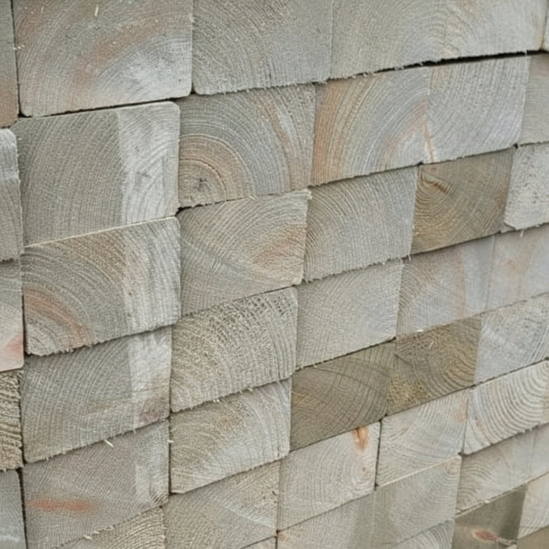 C24 Structural Grade Treated Timber 75x47mm - 3x2 - 3.6m - £7 Per Length Inc Vat - Hardware > Building Materials C24 Structural Grade Treated Timber