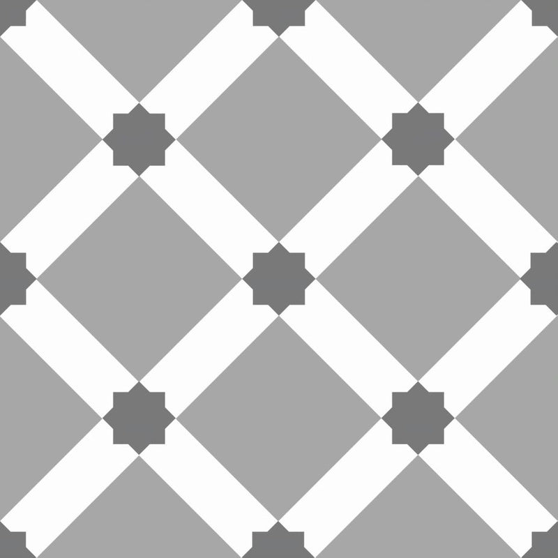 Symphony Grey Ornamental 1 (14 per Box) - Tiles