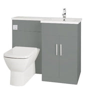 Aquatrend Petite WC Unit, Base Unit & Basin - All Colours - Bathrooms