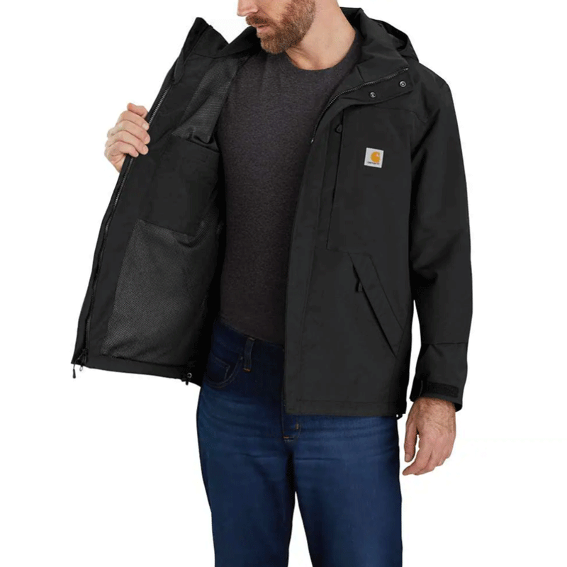 Carhartt 104670 Storm Defender Loose Fit Heavyweight Waterproof Jacket - WATERPROOF JACKETS & SUITS