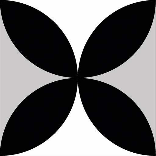Symphony Black Petals A (14 per Box) - Tiles