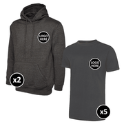Uneek Hoodie & T-Shirts Bundle - 7 Items - BUNDLE