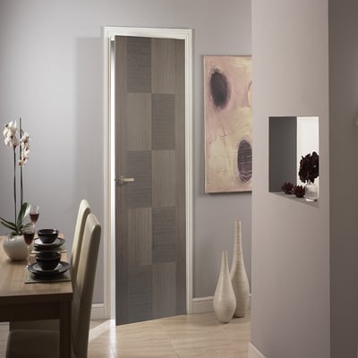 Apollo Chocolate Grey Pre-Finished Interior Door - All Sizes - Doors