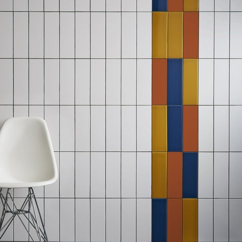 Prismatics Satin White - All Sizes - Prismatics Tiles