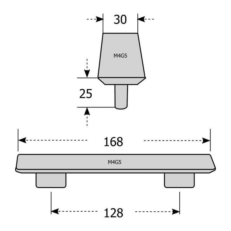 Chrome Cupboard Door Handle M4TEC Grantown G5 - Hardware > Hardware Accessories > Cabinet Hardware > Cabinet Knobs & Handles Cabinet Knobs & Handles