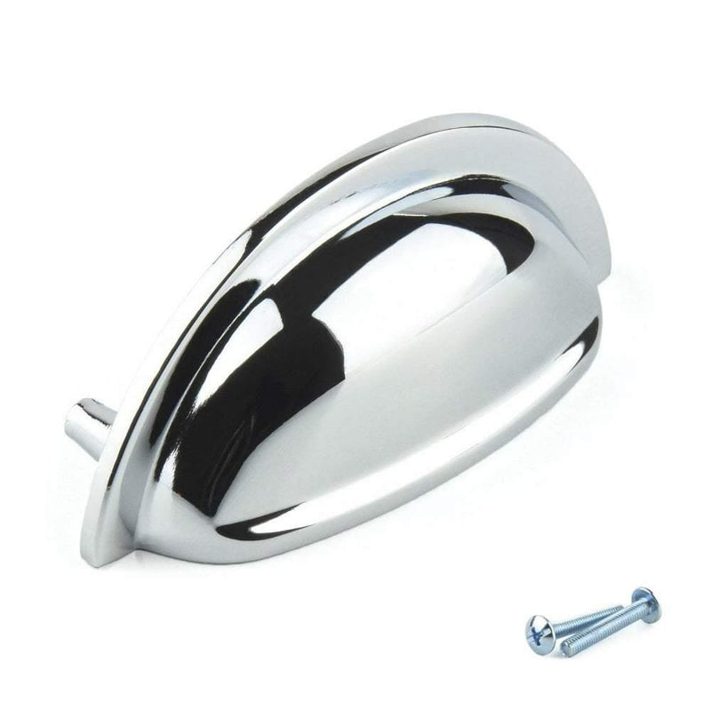 Chrome Drawer Cup Pull Handle M4TEC Cromarty D8 - Hardware > Hardware Accessories > Cabinet Hardware > Cabinet Knobs & Handles Cabinet Knobs & Handles