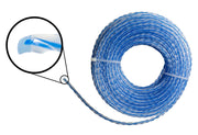 Strimmer Line Dual Blue Twist 2.4mm x 15m - Home & Garden > Lawn & Garden > Outdoor Power Equipment Accessories > Weed Trimmer Accessories > Weed Trimmer Blades & Spools > Weed Trimmer Spools Garden tools & Accesories