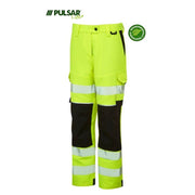 PULSAR® LIFE LFE971 GRS Women's Stretch Hi-Vis Combat Trouser Yellow - WOMENS HI-VIS CLOTHING