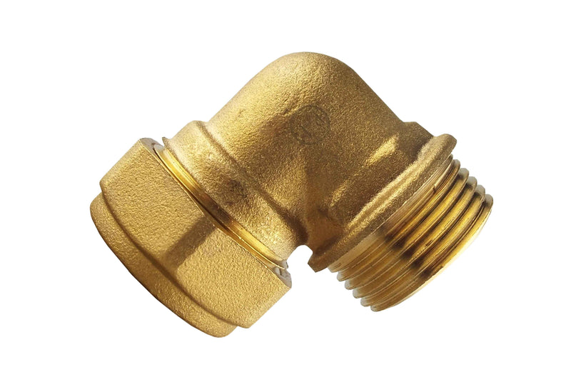 IBC 2” S60X6 Cap with Brass Compression Elbow ¾” BSP – 15mm - Home & Garden > Lawn & Garden