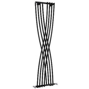 Contour Vertical Anthracite Wall-Mounted Curved Radiator - 1775 x 450mm -