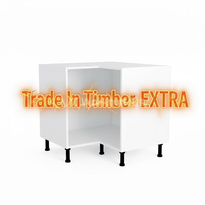 900mmx900mm L Shaped Kitchen Corner Base Cabinet White For Sale Online - Fast Nationwide Delivery