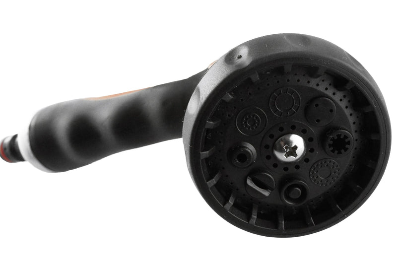 Hose Gun Water Sprayer 8-Pattern Multi-Function, Cost Wise Black/Orange - Home & Garden > Lawn & Garden > Watering & Irrigation > Garden Hose Spray Nozzles