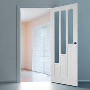 Coventry White Primed 3 Glazed Clear Light Panels - All Sizes - Doors