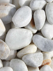 20-40mm White Pebbles - Home & Garden > Lawn & Garden > Gardening Gravel