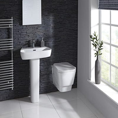 Cubix Wall Hung Toilet (suitable for cistern & frame packs) - Bathrooms