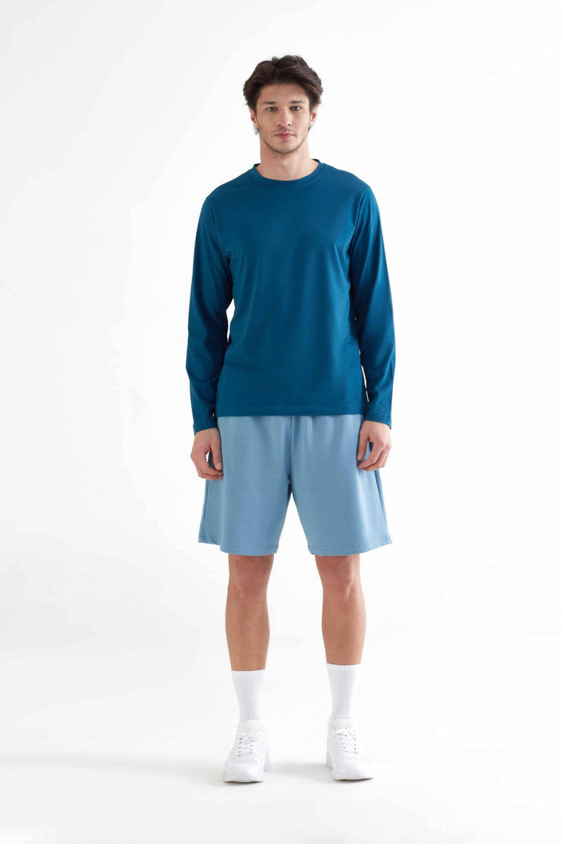 Tencel Mens Active Work Shorts Blue or Black Sizes S to 2XL - Sustainable Workwear Range