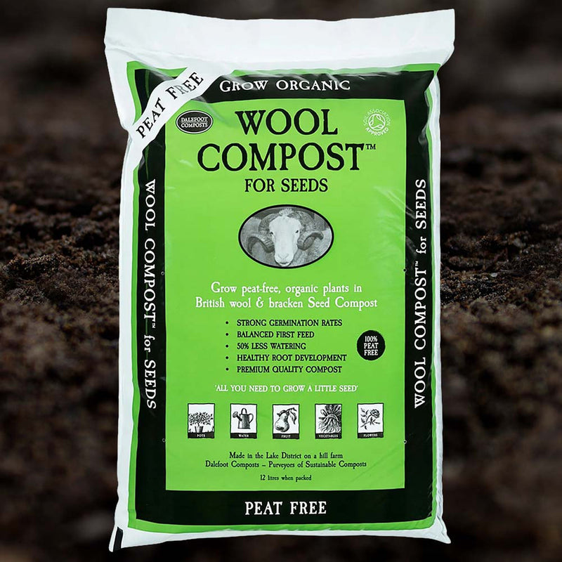 Peat Free Wool Compost for Seeds 12L -