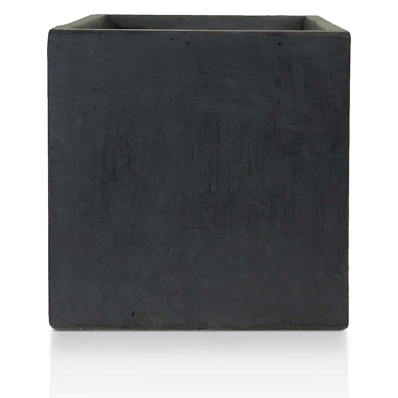 IDEALIST Lite Contemporary Flower Box Square Garden Planter, Light Concrete Outdoor Plant Pot H30 L30 W30 cm, 27L - Home & Garden > Lawn & Garden > Gardening > Pots & Planters > Planters