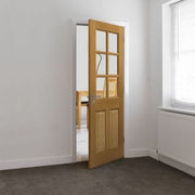 Dean Oak Pre Finished Glazed Internal Door - All Sizes - Doors