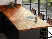 Deterra Solid Iroko Real Wood Kitchen Upstand - Hardware > Building Materials > Countertops