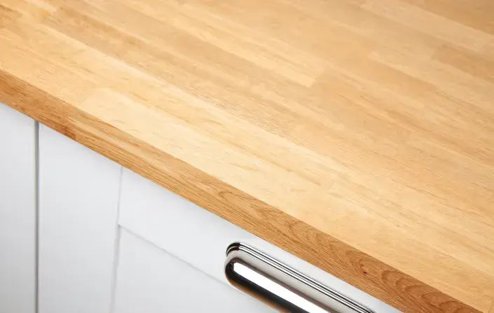 Deterra Solid Oak Real Wood Kitchen Worktops 27mm (T) - Hardware > Building Materials > Countertops