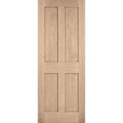 London Oak Pre-Finished 4 Panel Internal Fire Door FD30 - All Sizes - Hardware > Building Materials > Doors