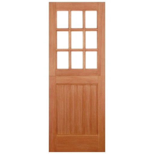Stable Hardwood M&T Straight Top 9 Unglazed Light Panels External Door - All Sizes -
