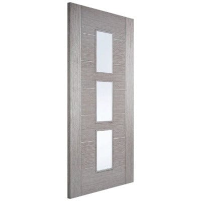 Hampshire Light Grey 3 Light Panels Pre-Finished Internal Door - 1981 x 686mm - Hardware > Building Materials > Doors