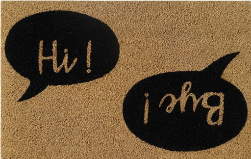 Doormat 60cm x 40cm - 'Hi! Bye!' - Absorbent Coir Mat for Indoor/Outdoor - Home & Garden > Decor > Door Mats Garden watering