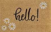 Doormat 60cm x 40cm - 'Hello!' - Absorbent Coir Mat for Indoor/Outdoor - Home & Garden > Decor > Door Mats Garden watering