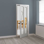 Dominica White Primed Glazed Internal Door - All Sizes -