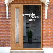 Universal Oak Unfinished 1 Double Glazed Lead Panel External Door Sidelight - 2057mm x 457mm - Doors