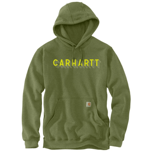 Carhartt 105944 Rain Defender Loose Fit Midweight Logo Graphic Hooded Sweatshirt - HOODIES