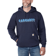 Carhartt 105944 Rain Defender Loose Fit Midweight Logo Graphic Hooded Sweatshirt - HOODIES